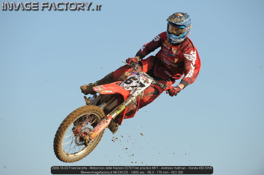 2009-10-03 Franciacorta - Motocross delle Nazioni 0279 Free practice MX1 - Andreas Hultman - Honda 450 SWE